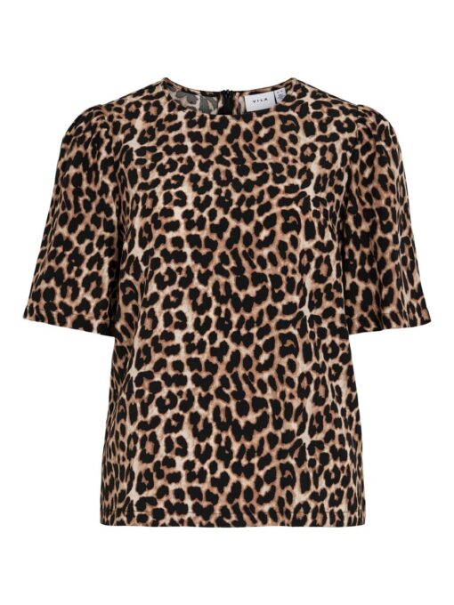 Vila Liopana Lio O-Neck Top Brazzilian Sand