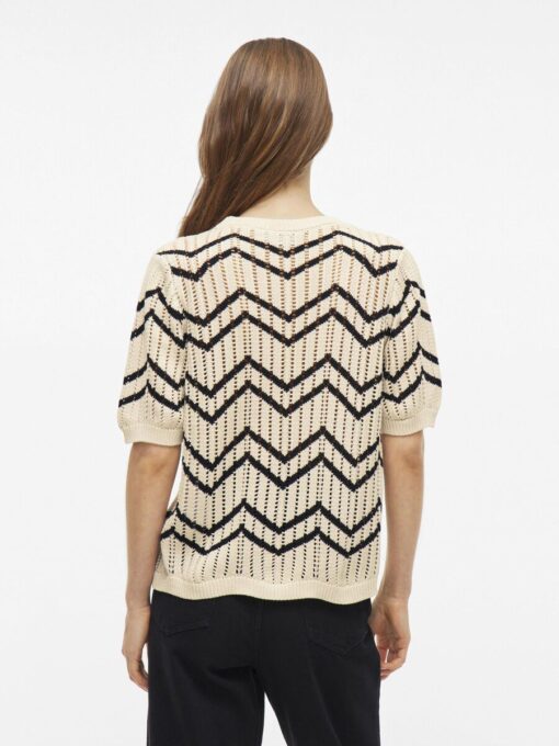 Viautra O-Neck Knit Top Birch