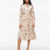 Vialinia Midi Shirt Dress Snow White