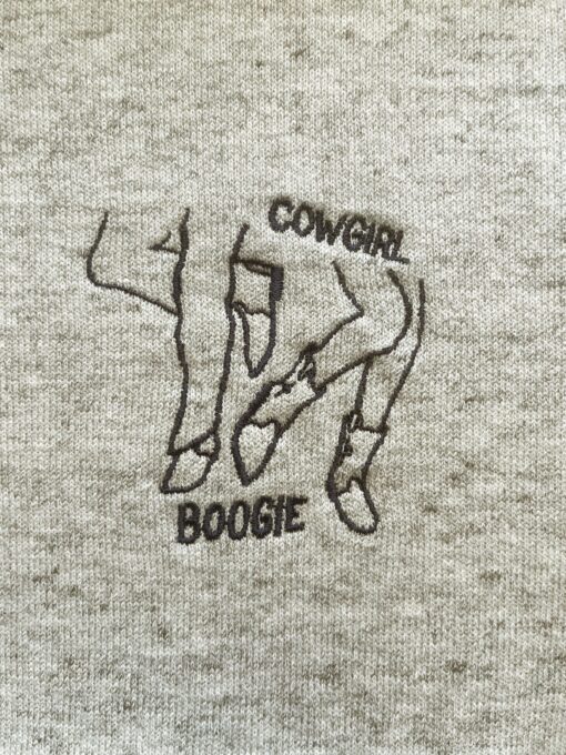 Nudie Jeans Lone Sweatshirt Cowgirl Boogie Greymelange