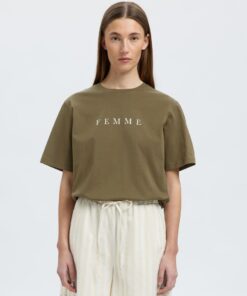 Selected Femme Vilja Printed Tee Kalamata