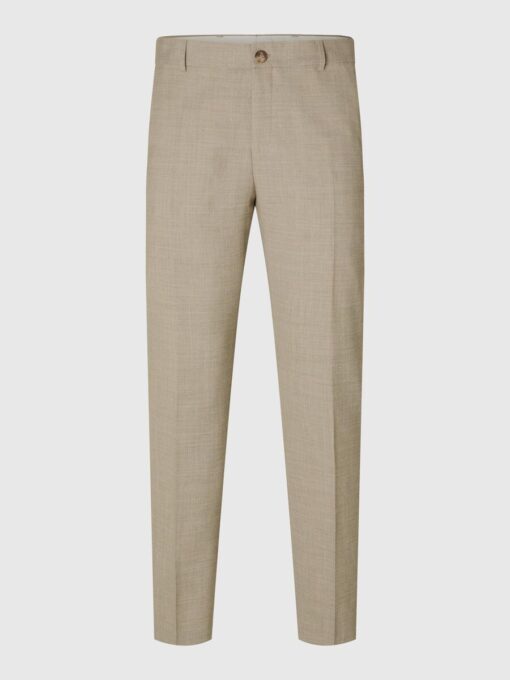 Selected Homme Slim Oasis Linen Trousers Sand