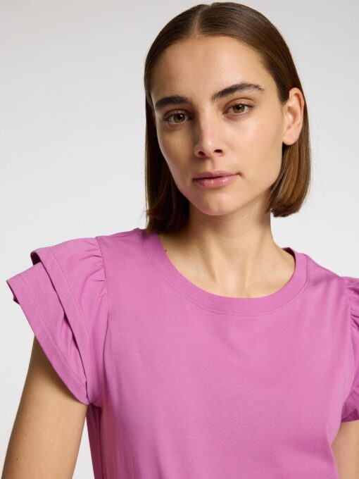 Selected Femme Camila Ruffle Tee First Bloom
