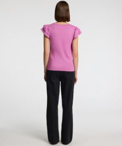 Selected Femme Camila Ruffle Tee First Bloom