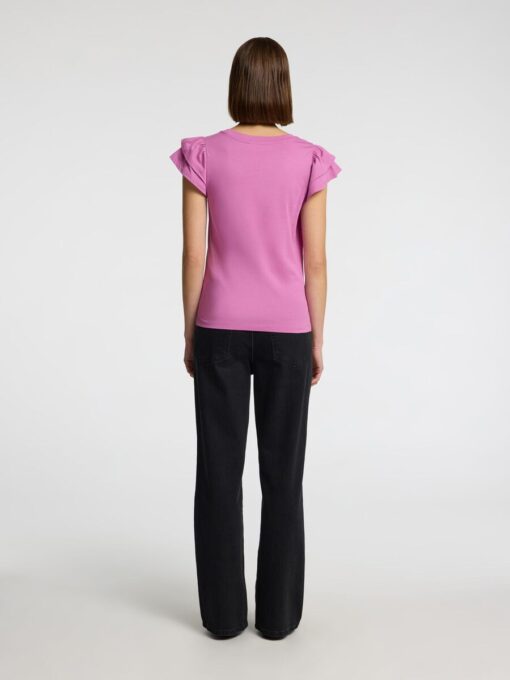 Selected Femme Camila Ruffle Tee First Bloom