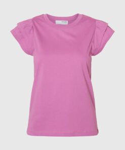 Selected Femme Camila Ruffle Tee First Bloom