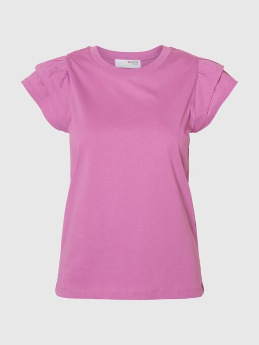 Selected Femme Camila Ruffle Tee First Bloom