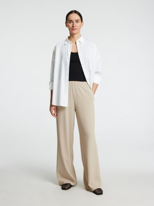 Selected Femme Tinni Wide Pant Island Fossil