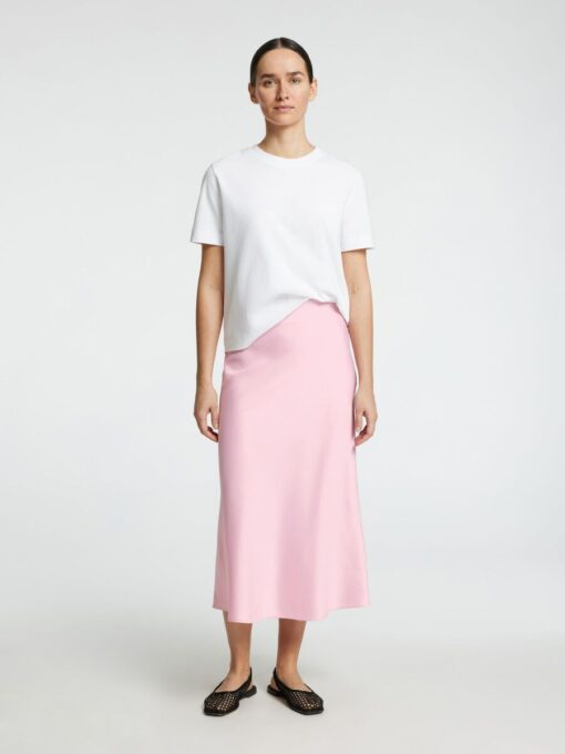 Selected Femme Lena Midi Skirt Bleached Mauve