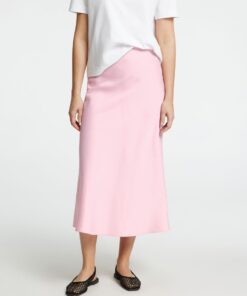 Selected Femme Lena Midi Skirt Bleached Mauve