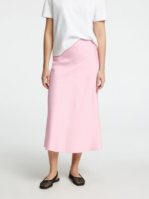 Selected Femme Lena Midi Skirt Bleached Mauve