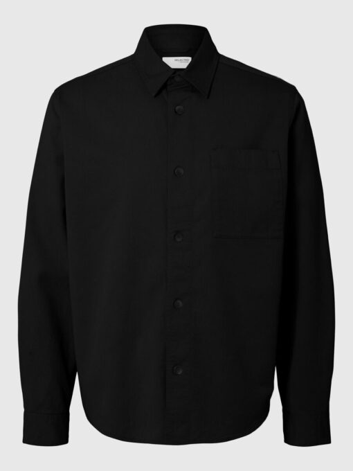 Selected Homme Ace Thais Overshirt Jacket Black