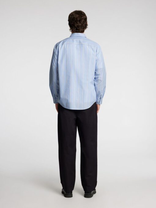 Selected Homme Relaxed Ben Stripe Shirt Light Blue