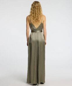 Selected Femme Selene Wide Leg Jumpsuit Vetiver