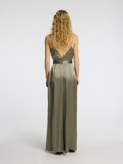 Selected Femme Selene Wide Leg Jumpsuit Vetiver