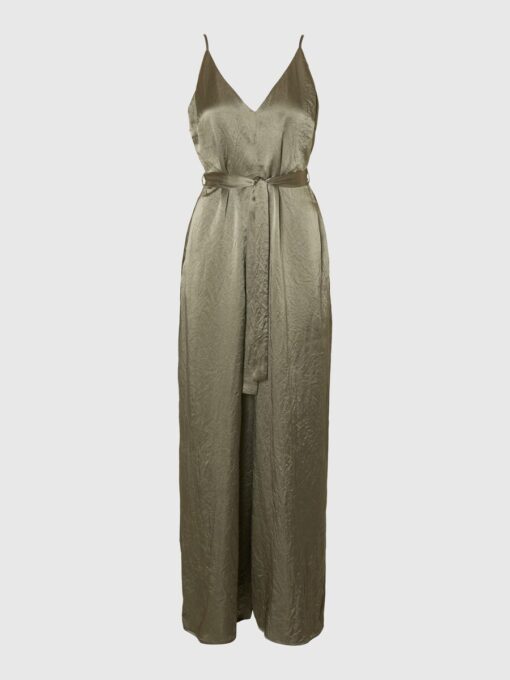 Selected Femme Selene Wide Leg Jumpsuit Vetiver