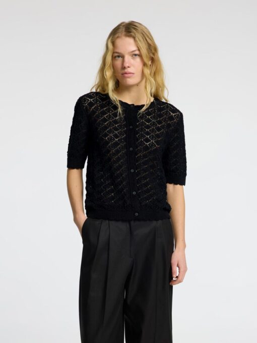 Selected Femme Sofia Knit Cardigan Black