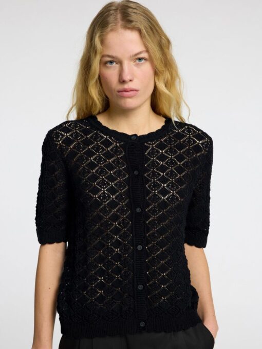 Selected Femme Sofia Knit Cardigan Black