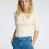 Selected Femme Helen Knit Collar Shirt Birch
