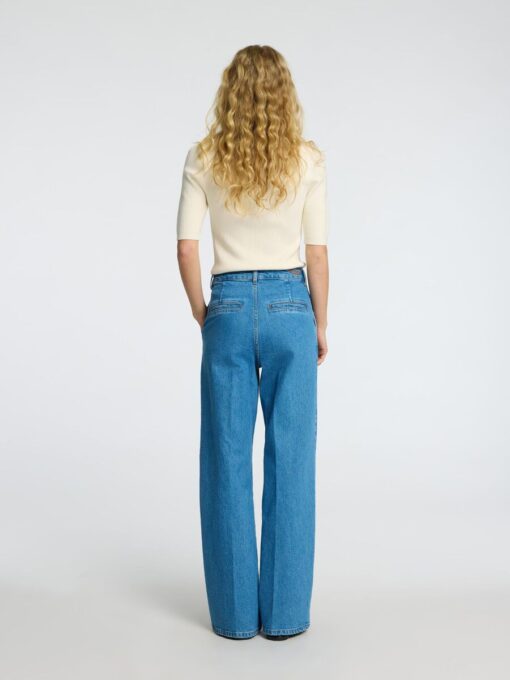 Selected Femme Helen Knit Collar Shirt Birch