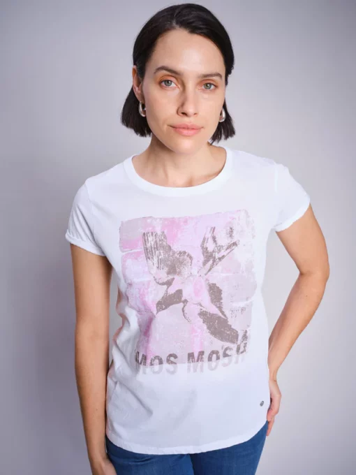 Mos Mosh MMFlori O-SS Tee White