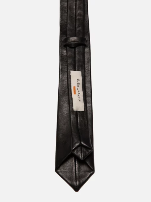 Nudie Jeans Leather Tie Black