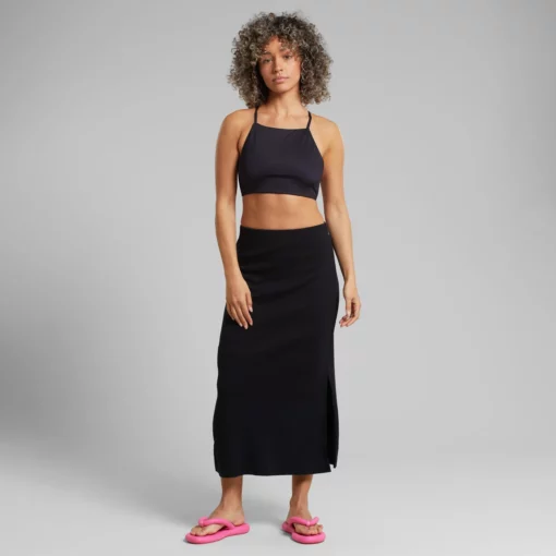 Dedicated Rib Skirt Kvarnvik Black