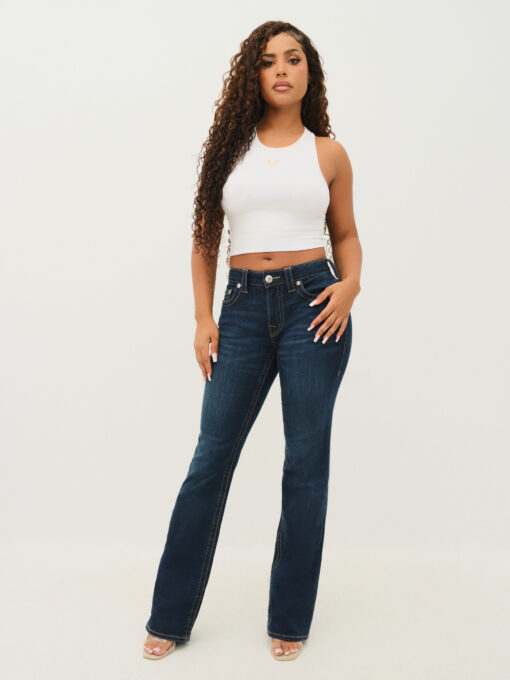 True Religion Becca Mid Rise Boot Cut Jeans Indigo Upgrade