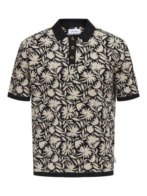 Onsjeremy Reg Knit Polo Silver Lining