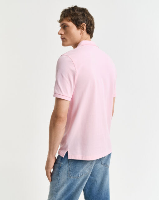 Gant Regular Fit Shield Pique Shirt California Pink
