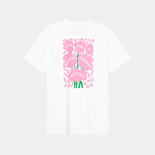 Dedicated T-shirt Stockholm Magical Flowers White