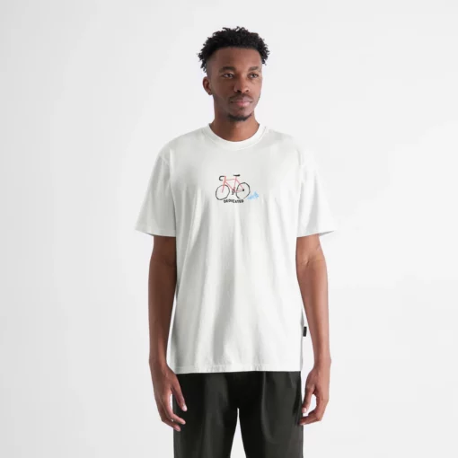 Dedicated T-shirt Stockholm Surprise Bike White