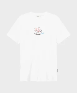 Dedicated T-shirt Stockholm Surprise Bike White