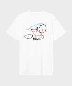 Dedicated T-shirt Stockholm Surprise Bike White