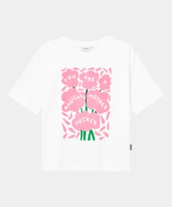 Dedicated T-shirt Vadstena Magical Flowers White
