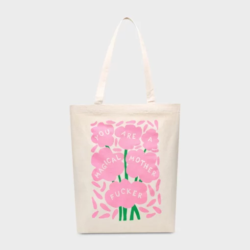 Dedicated Tote Bag Torekov Magical Flowers Off-White