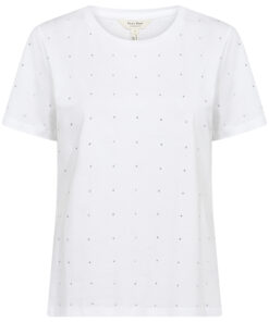 Part Two MaggiPW Blouse White Shine Hot Fix