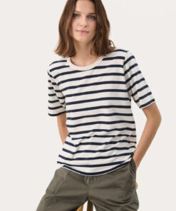 Part Two Ratani T-shirt Navy And White Stripe