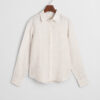 Gant Woman Reg Linen Striped Shirt Dry Sand