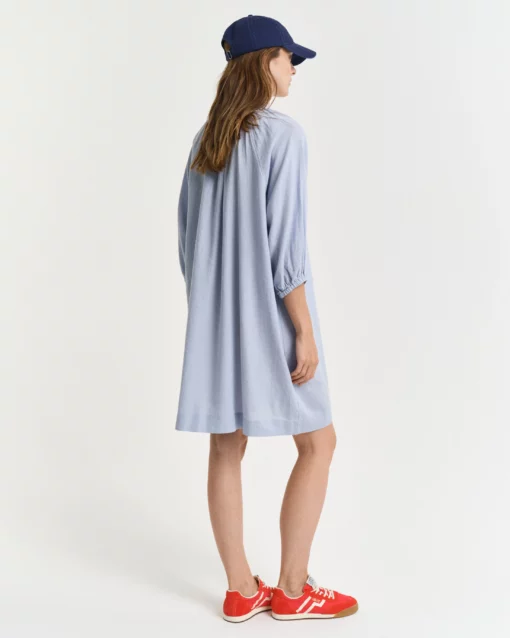 Gant Woman Linen Dress Light Blue