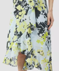 Comma, Flower Dress Light Blue
