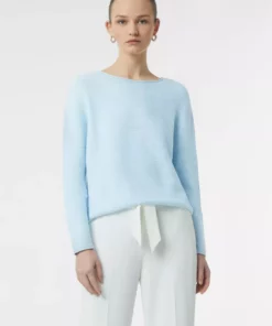 Comma, Knitted Pullover Light Blue