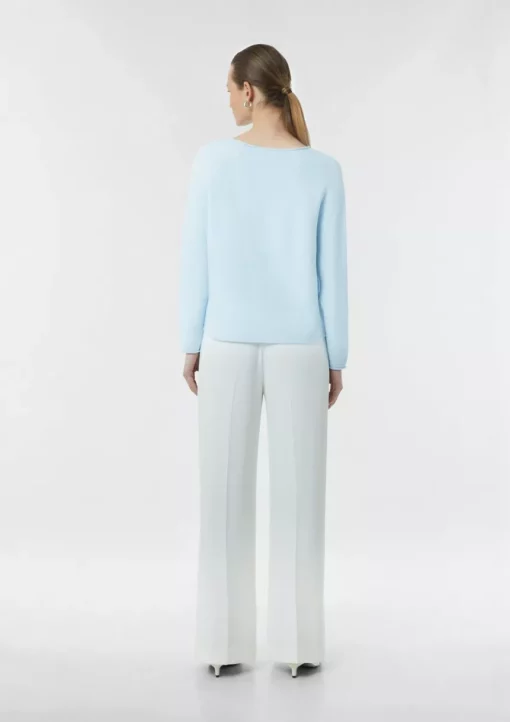 Comma, Knitted Pullover Light Blue
