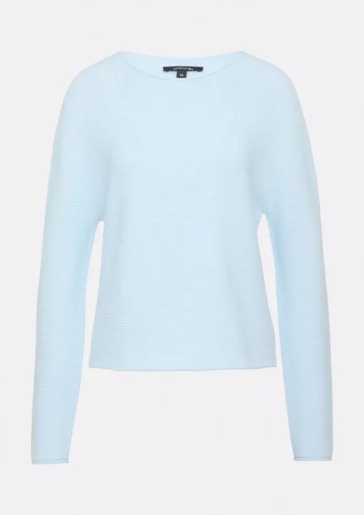 Comma, Knitted Pullover Light Blue