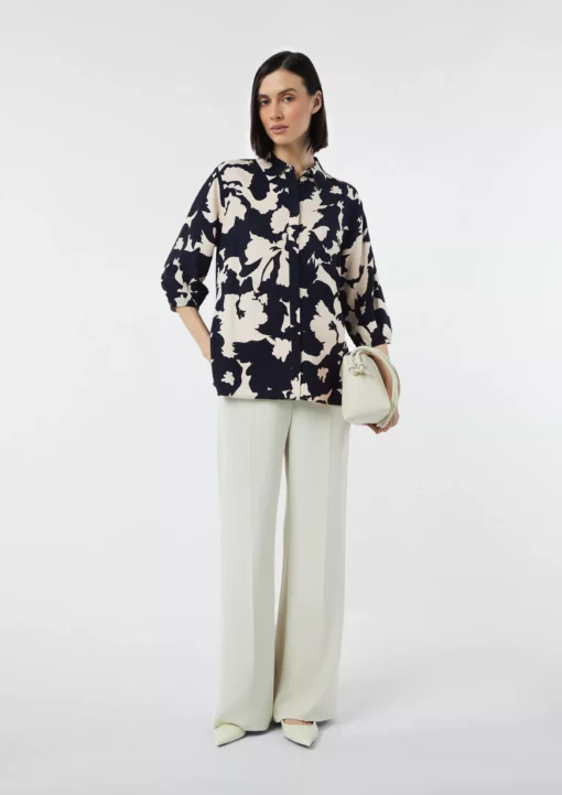 Comma, Print Blouse Navy