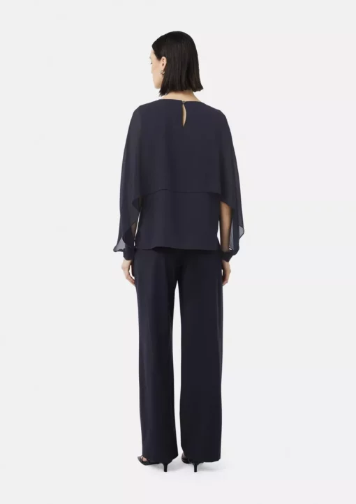 Comma, Chiffon Blouse Navy