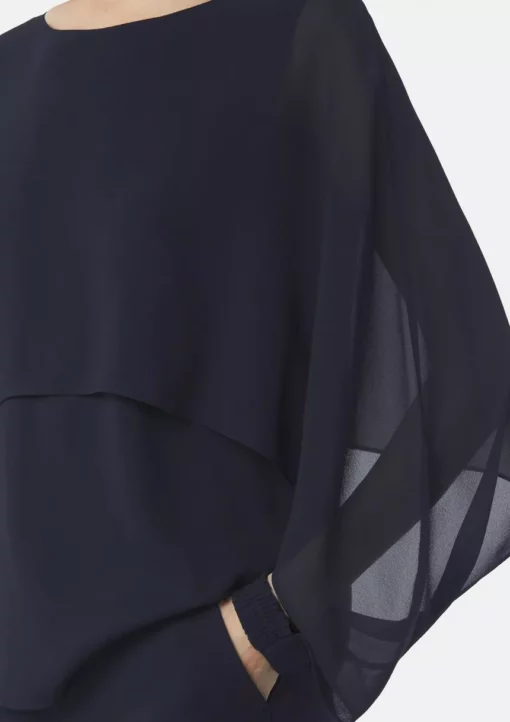 Comma, Chiffon Blouse Navy