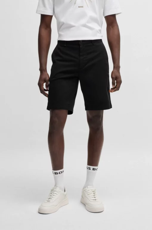 Boss Slim Fit Chino Shorts Black