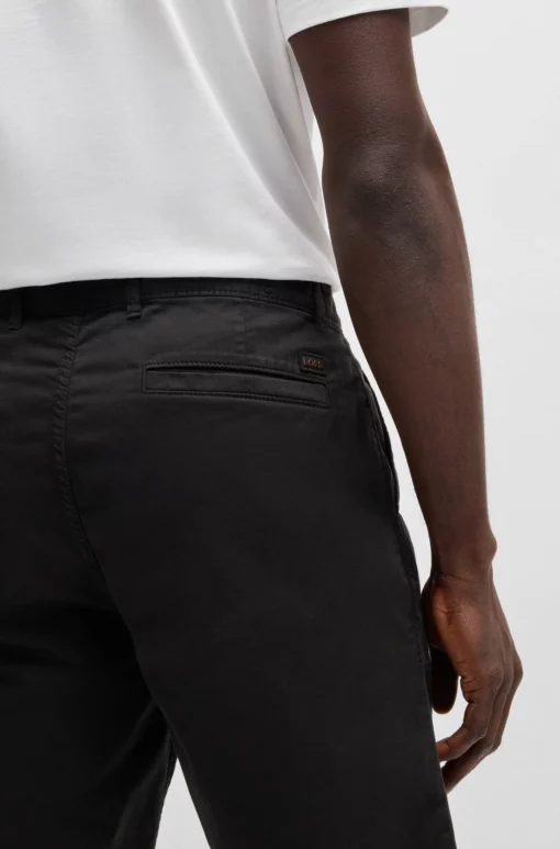 Boss Slim Fit Chino Shorts Black