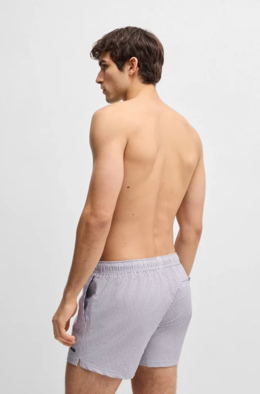 Boss Velvetfish Swim Shorts Dark Blue